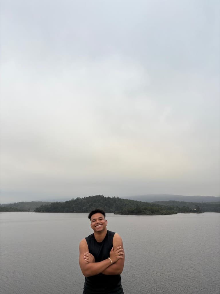 Ethan Classen by the lake